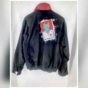 Urban Renewal Painted Upcycled Bomber Jacket